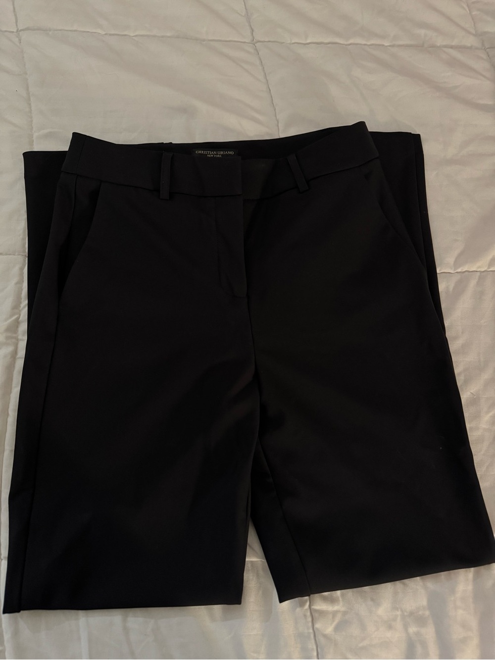 Christian Siriano Black Tailored Dress Trousers